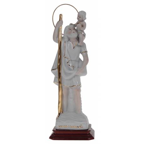 Statue 24 Cm - St Christophe - Porcelaine