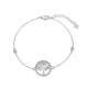Gerhodineerd zilveren armband met levensboom en zirkonia's 