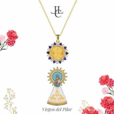 Vergulde hanger met ketting 