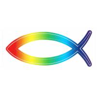 Zelfklever Vis Regenboogkleuren 