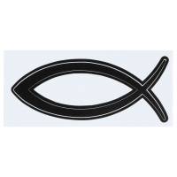 Autocollant Poisson Noir