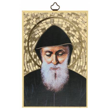 Cadre bois 10 X H15 cm Saint Charbel