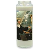 Neuvaine en verre / blanc / Sainte Rita