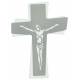 Croix de 28 cm - résine blanche