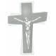 Croix de 28 cm - résine blanche