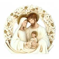 Nativité moderne de 8 cm avec boîte