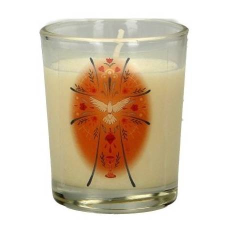 Bougie pascale 65 x 50 mm Saint Esprit
