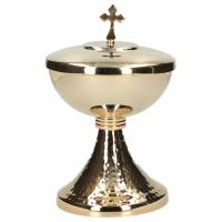 Ciborie verguld H 19.5 cm 