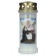 Bougie 6J / CD / blanc / Sainte Rita
