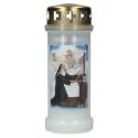 Bougie 6J / CD / blanc / Sainte Rita