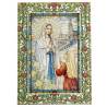 Cadre en verre Notre Dame de Lourdes 17 x 23.5 cm