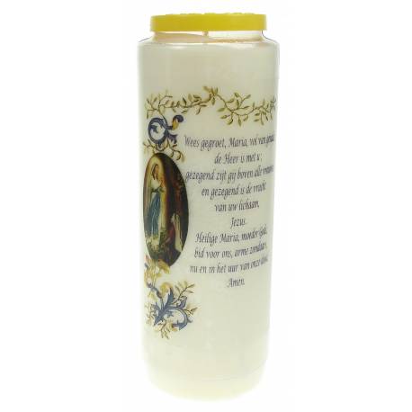 Neuvaine / blanc / Appar. Lourdes + Wees gegroet ...