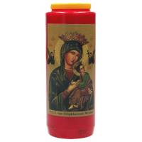 Noveenkaars / rood / Altijddurende Bijstand + Tekst NL 