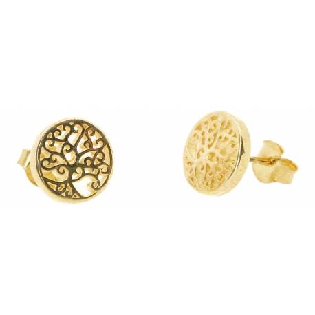 Boucles d'oreilles en argent Arbre de Vie