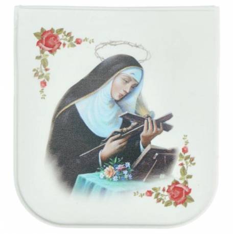 Etui Chapelet Sainte Rita 8 X 8 cm