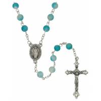 Rozenkrans jade lichtblauw 