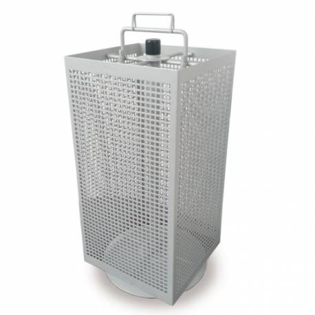 Tafeldisplaystandaard geperforeerd metaal - H 40 X 25 X 25 cm 