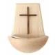 Bénitier en bois avec croix