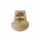 Houten wijwatervat met levensboom 11 x 9 cm 