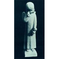 Ange - 27 cm - "Marbre" Blanc