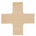 Overlijdenskruis 10 X 10 cm - Eikenhout 