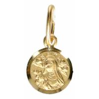 Medaille H Rita - 8 mm - Verguld 