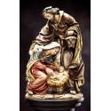 Statue 30 Cm Ste Famille Bois Sculpte