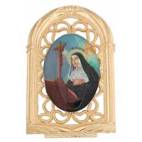 Cadre Métal Doré - Ste Rita