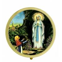 Pillendoosje - Lourdes Verschijning - Diam 5 cm 