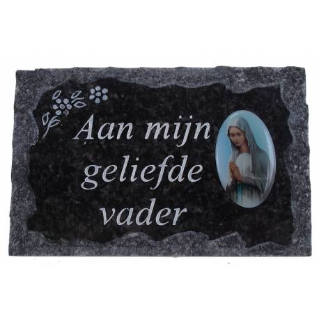 Plaque Cimetiere Aan Mijn Geliefde Vader 9x14