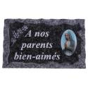 Plaque Cimetiere A Nos Parents Bien-Aimes 9x14