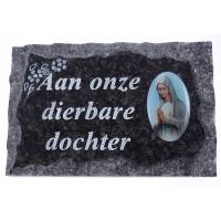 Grafplaat 9x14 Aan Onze Dierbare Dochter 