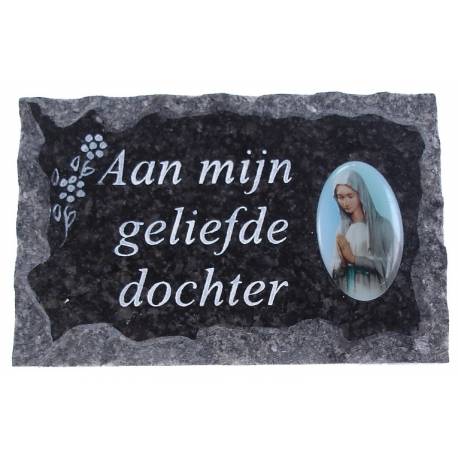 Grafplaat 9x14 Aan Mijn Geliefde Dochter 