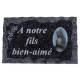 Plaque Cimetiere A Notre Fils Bien-Aime 9x14