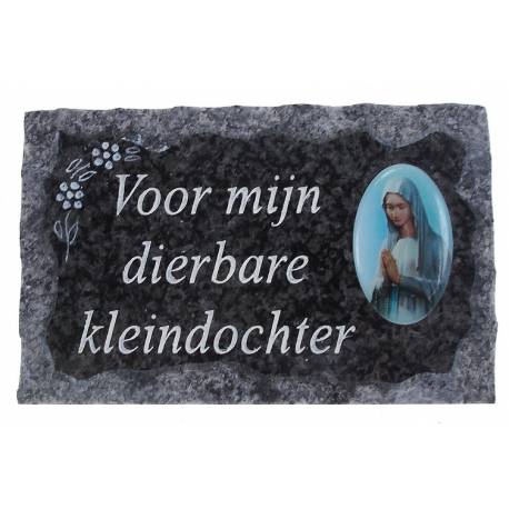 Grafplaat 9x14 Voor Mijn Dierbare Kleindochter 