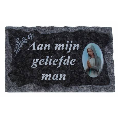 Grafplaat 9x14cm Aan Mijn Geliefde Man 