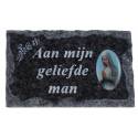 Grafplaat 9x14cm Aan Mijn Geliefde Man 