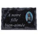 Plaque Cimetiere A Notre Fille Bien-Aimee 9x14