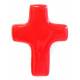 Croix Céramique - 11 X 8.5 cm - Rouge