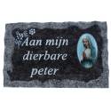 Grafplaat 9x14 Aan Mijn Dierbare Peter 