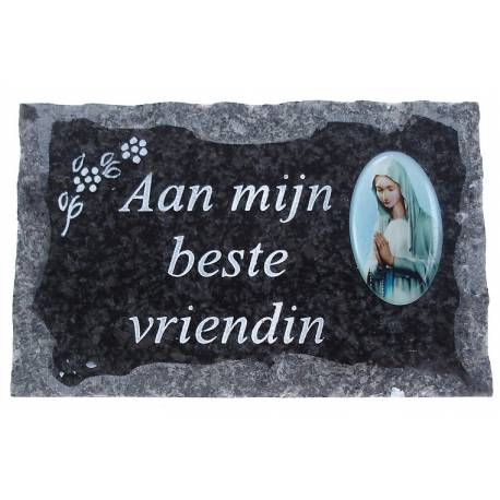 Plaque Cimetiere Aan Mijn Beste Vriendin 9x14