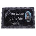 Plaque Cimetiere Aan Onze Geliefde Vader 9x14