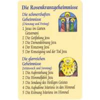 Image PVC - Les Mystères du Rosaire - D