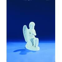 Ange - 25 cm - "Marbre" Blanc