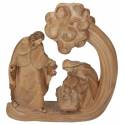 Houtsnijwerk H Familie 25 Cm Houtkleur 