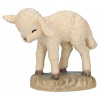Houtsnijwerk Schaap Voor Kerstfiguren Van 15 Cm Gekleurd 