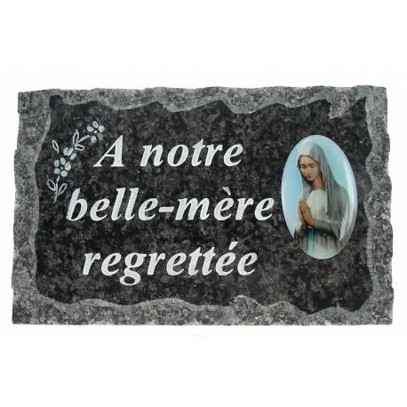 Plaque Cimetiere A Notre Belle-Mere Regrettee 9x14