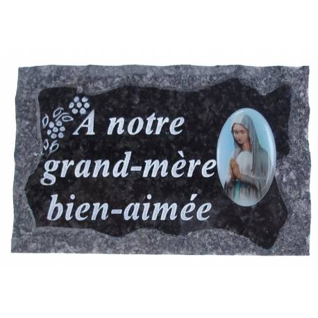 Plaque Cimetiere A Notre Grand-Mere Bien-Aimee 9x14