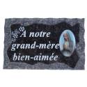 Plaque Cimetiere A Notre Grand-Mere Bien-Aimee 9x14