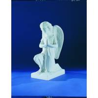 Ange - 30 cm - "Marbre" Blanc